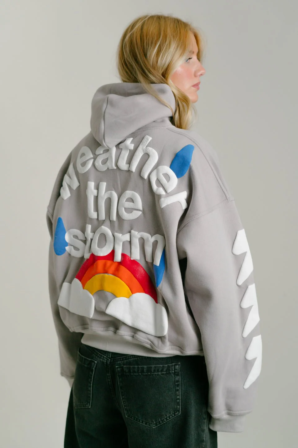 LUX || "Weather The Storm" Hoodie || 32 Oz. || Cropped Fit - Image 3